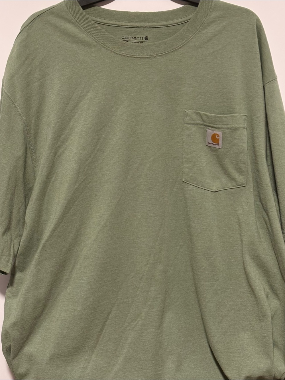 Carhartt Short-Sleeve Pocket T-Shirt in Sage Green